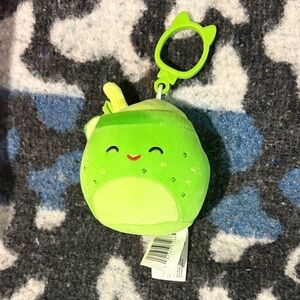 Squishmallow Celery Juice Green Plush Keychain